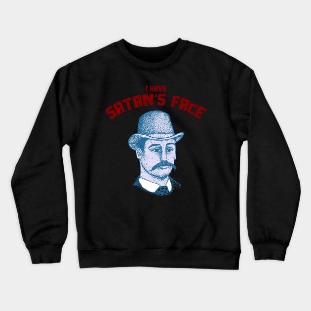 Holmes - Satan's Face Crewneck Sweatshirt by AlinaPlesia